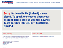 Tablet Screenshot of nationwideuk.ie